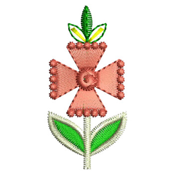 Flower Embroidery Design For Face Mask