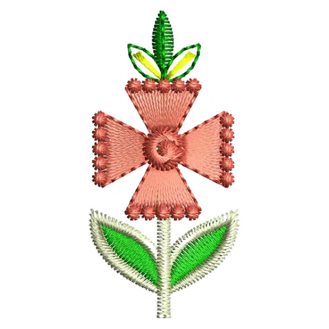 Flower Embroidery Design For Face Mask