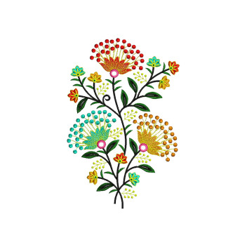 Flower Embroidery For Maxi Dresses