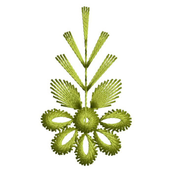 Flower Handkerchief Embroidery Design