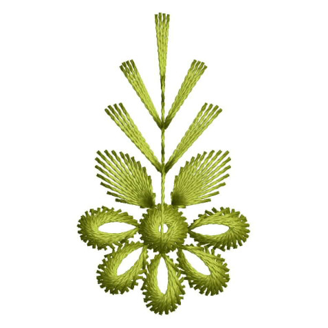 Flower Handkerchief Embroidery Design