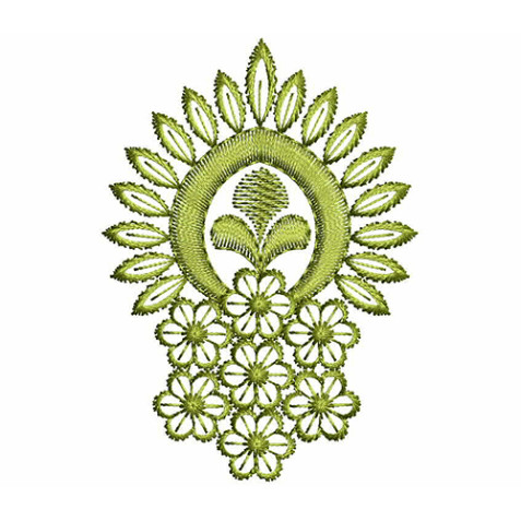 Flower Jumka Bunch Embroidery