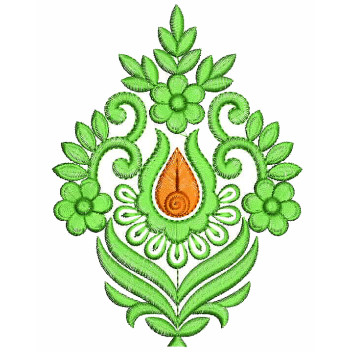 Flower Machine Embroidery Design 25565