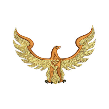 Flying Eagle Embroidery Design