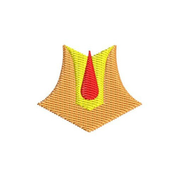 Formal Tie and Collar Machine Embroidery Design