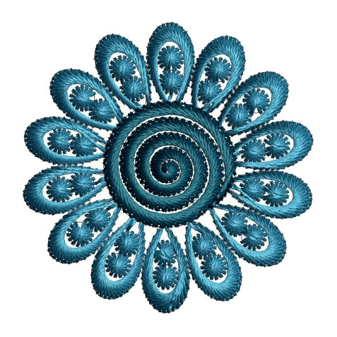French Style Small Flower Applique Embroidery 25058