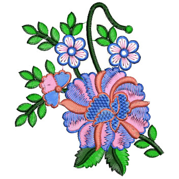 Frock Applique Embroidery Design 25700