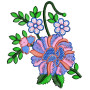 Frock Applique Embroidery Design 25700