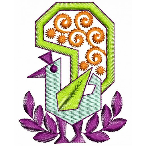 Geometric Machine Embroidery Design