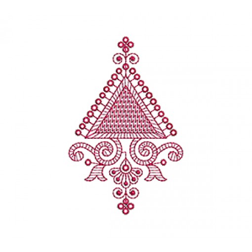 Geometric Triangle Embroidery Pattern