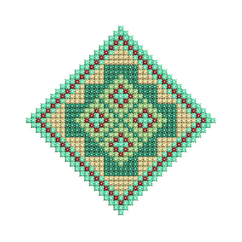 Geometric Cross Stitch Embroidery