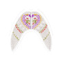 Heart Pattern Fancy Juti Embroidery Design