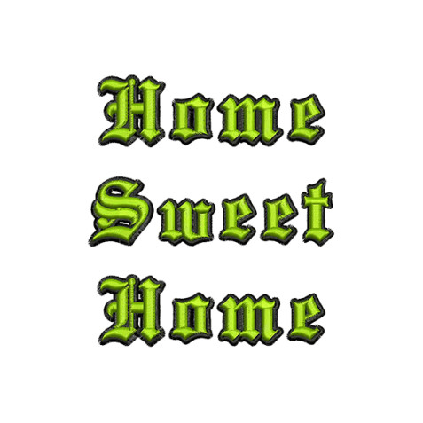 Home Sweet Home Embroidery Pattern
