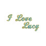 I Love Lucy Embroidery Design