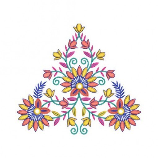 Indian Kurti Floral Embroidery Design Indian Kurti Floral Embroidery Design