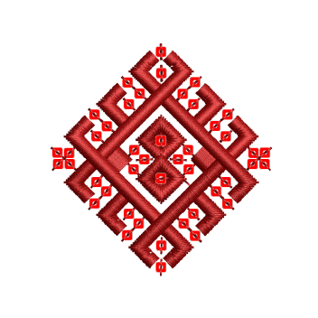 Intricate Celtic Knot Geometric Square Embroidery Design