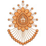 Jumka Style Applique Embroidery Design 25849