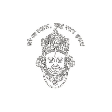 Khatu Shyam Ji Mukhota Embroidery Design