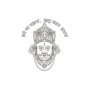 Khatu Shyam Ji Mukhota Embroidery Design