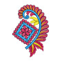 Kids Lehenga Patch Embroidery Design
