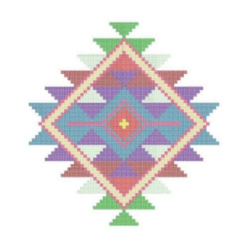 Large Southwest Sunburst Embroidery Design
