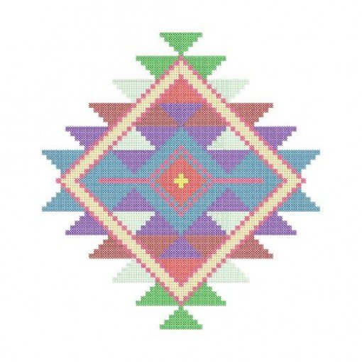 Large Southwest Sunburst Embroidery Design Large Southwest Sunburst Embroidery Design