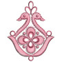 Latest Mirror Work Applique Embroidery Design 24801