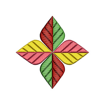 Leaf Applique Embroidery Pattern