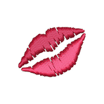 Lips Embroidery Design
