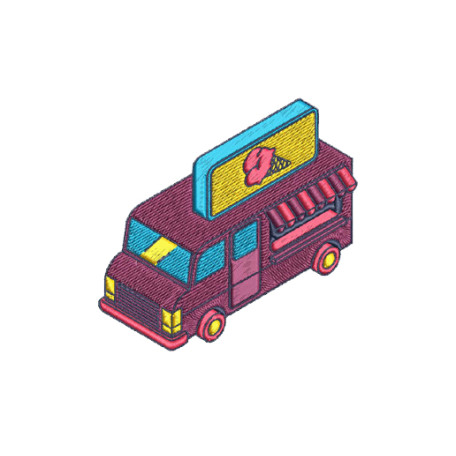 Little Blue Truck Embroidery Design