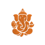 1.6" X 1.3" - Lord Ganesha Motif Embroidery Design