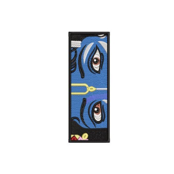 Lord Krishna Eyes Rectangular Machine Embroidery Design