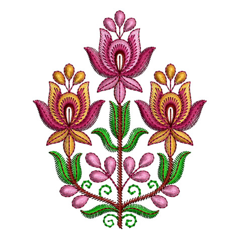 Machine Embroidery Applique Flower Design