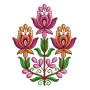 Machine Embroidery Applique Flower Design