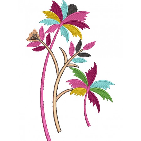 Magnolia Flower Applique Embroidery Design 25090