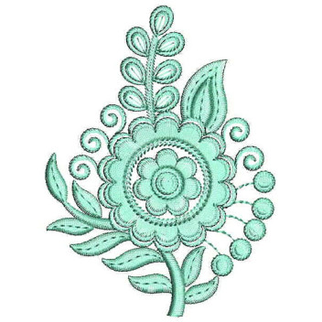 Magnolia Flower Applique Embroidery Design 24830