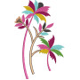 Magnolia Flower Applique Embroidery Design 25090