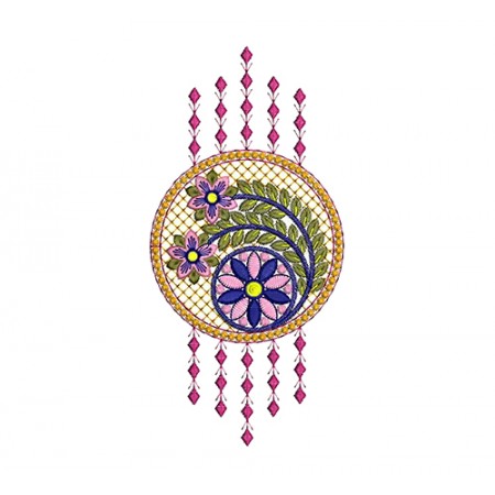 Mandala Embroidery Circle Design