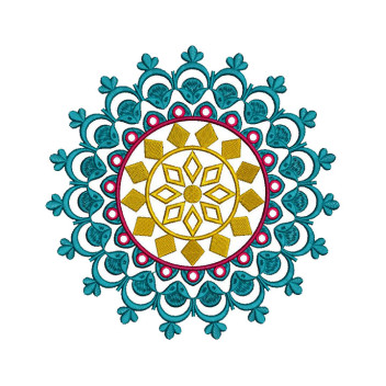 Mandala Art Embroidery Pattern