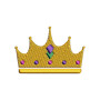 Mardi Gras Crown Embroidery Design