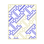 Mens Geometric Shirt Pocket and Border Embroidery Design