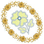 Mini Applique Embroidery Design 26299