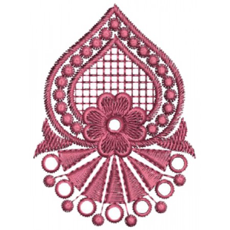 Mirror Work With Jhumka Embroidery