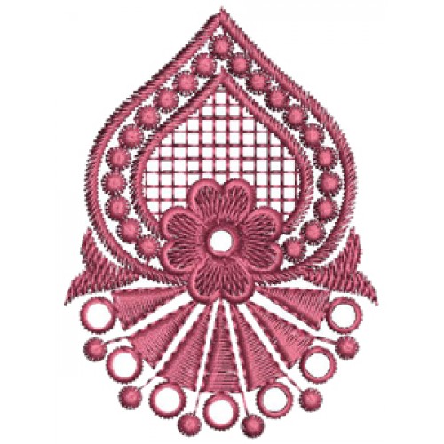Mirror Work With Jhumka Embroidery
