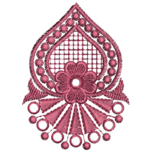 Mirror Work With Jhumka Embroidery