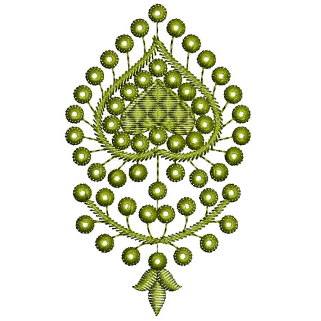 Mirror Applique Embroidery Design 25486