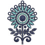 Mirror Work Butta Embroidery Design 25054