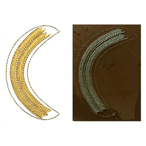 Machine Embroidery Mojari Design