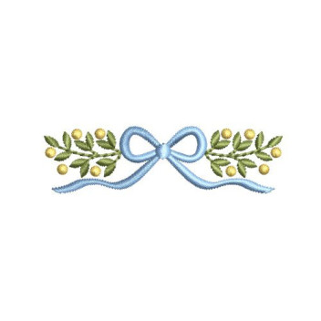 Mosaic Flower Geometric Vertical Border Embroidery Design