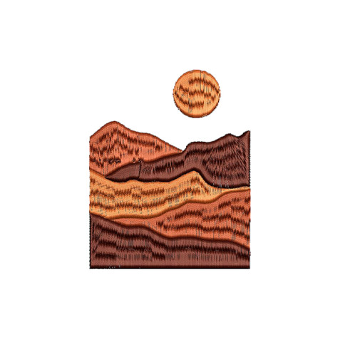 Mountain Embroidery Design